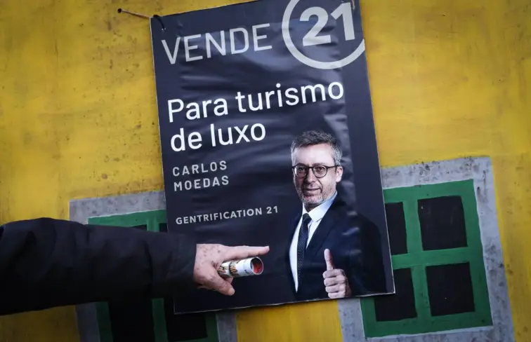 Manifestação contra a crise da habitação em Lisboa